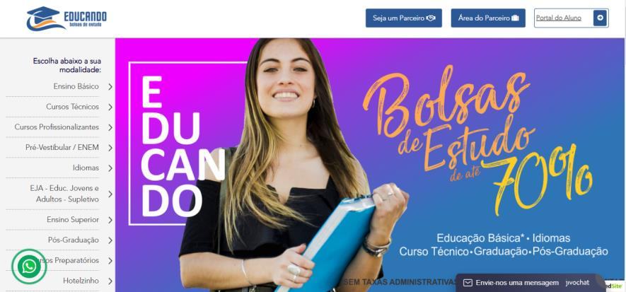 Portal de bolsas de estudo Educando
